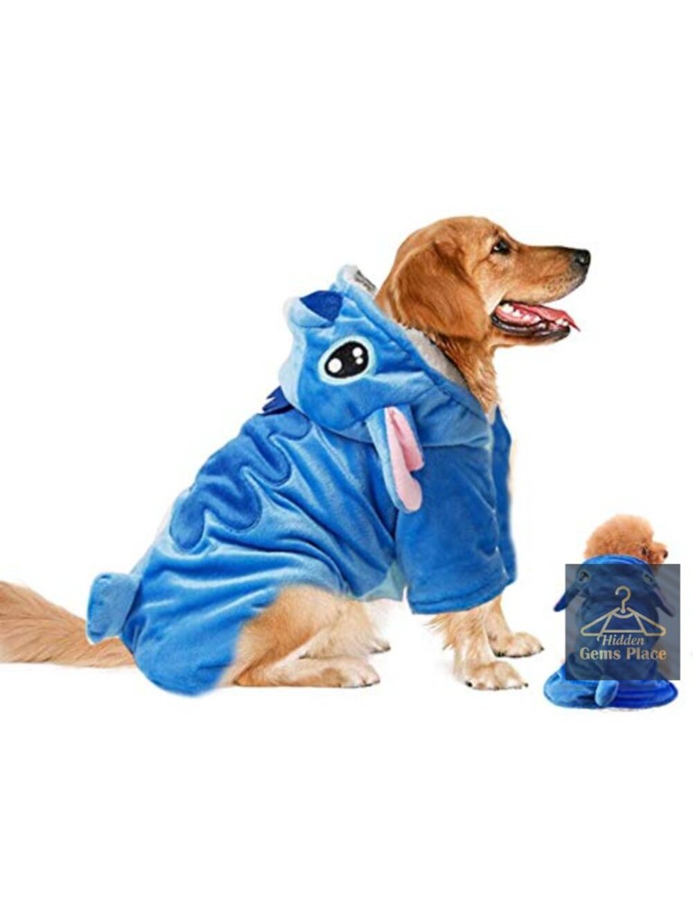 Stitch Dog Hoodie Costume Halloween Christmas Soft Fleece Pet Outfit